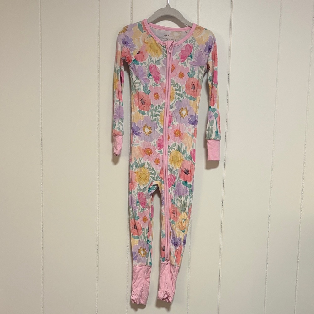 Little Sleepies Watercolor Meadow Zippy
